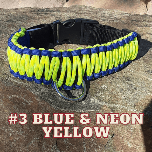 #3 blue & neon yellow