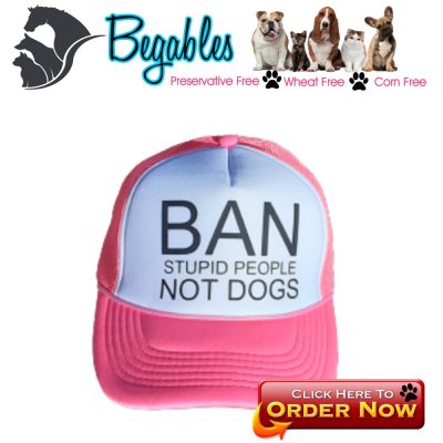 Ban stupid people not dogs trucker hat